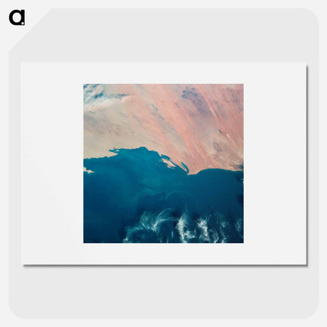 アートポスター-Atlantic Coast of Mauritania from Skylab
 - 上空からの地球 Poster.