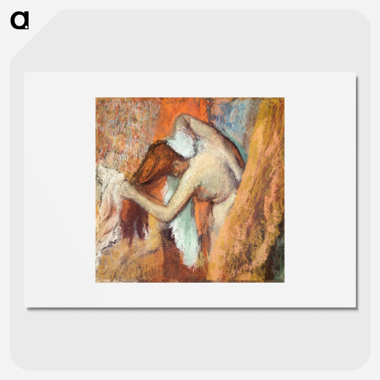 Woman at Her Toilette - Edgar Degas Poster.