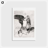 アートポストカード-Harpy - エドヴァルド ムンク Postcard.
