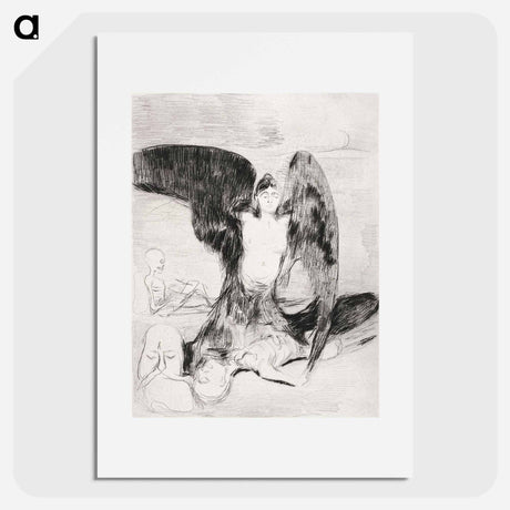 アートポスター-Harpy - エドヴァルド ムンク Poster.