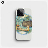 Meadow Sweet from The Flower Book - エドワード バーン ジョーンズ Phone Case.