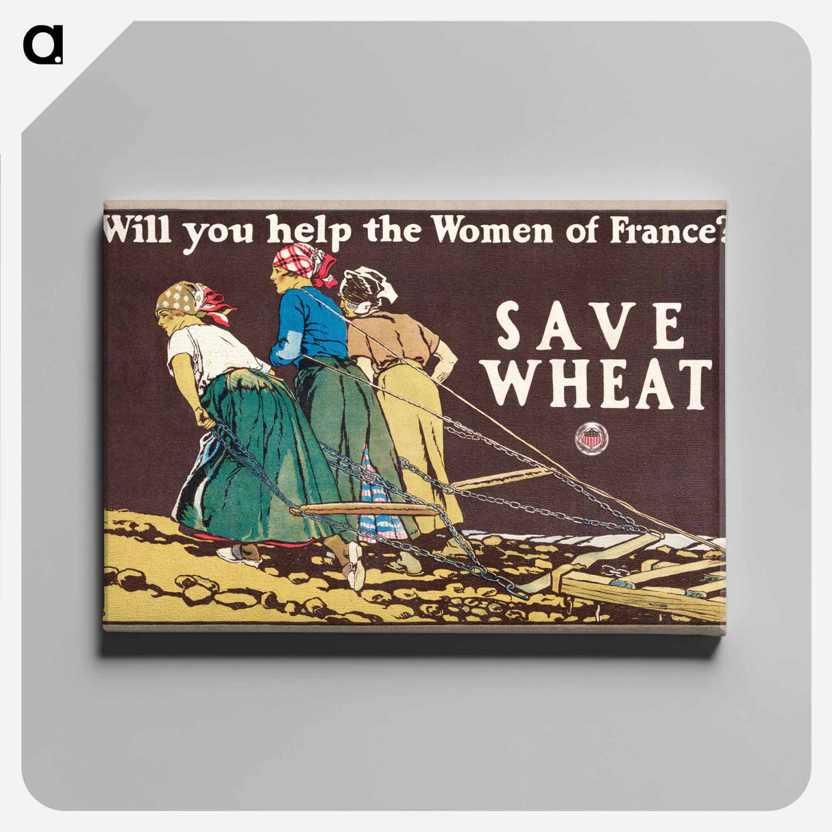 アートパネル-Will you help the women of France? - エドワード ペンフィールド Canvas.