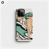 Women Bathing Between White Stones - エルンスト ルートヴィヒ キルヒナー Phone Case.