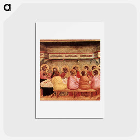 アートポストカード-Last Supper - ジョット ディ ボンドーネ Postcard.