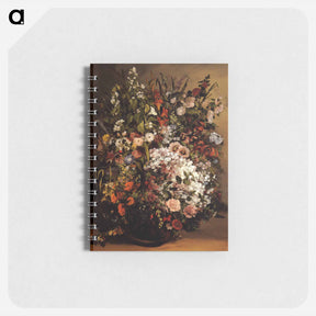 アートメモ帳-Bouquet of Flowers - ギュスターヴ クールベ Memo.