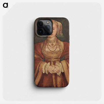 Portrait of Anne of Cleves - ハンス ホルバイン Phone Case.