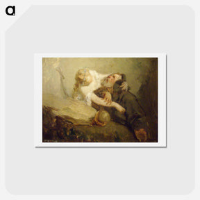 アートポストカード-The Temptation of St. Anthony - ジャン フランソワ ミレー Postcard.