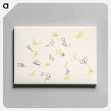 アートパネル-One Thousand Butterflies - 神坂 雪佳 Canvas.