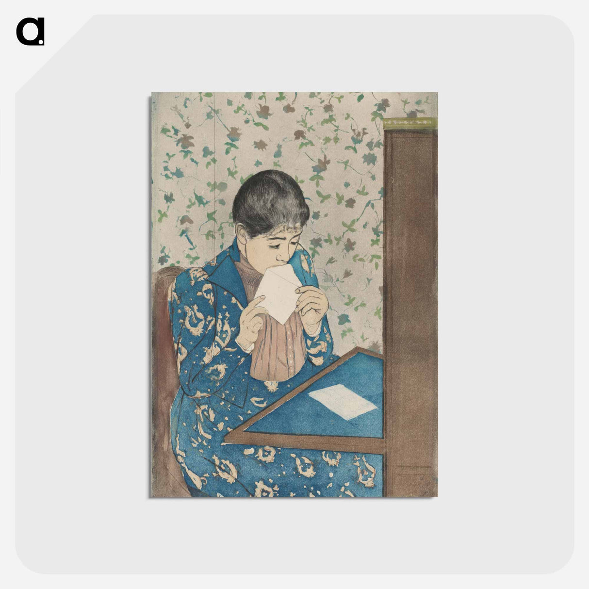 アートポストカード-The Letter - メアリー カサット Postcard.