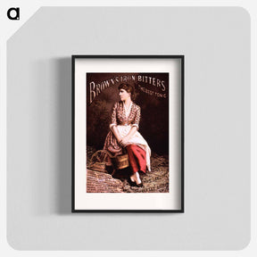 アートポスター-Advertisement for Brown's Iron Bitters Featuring Mrs. Langtry
 - 国立医学図書館 Poster.