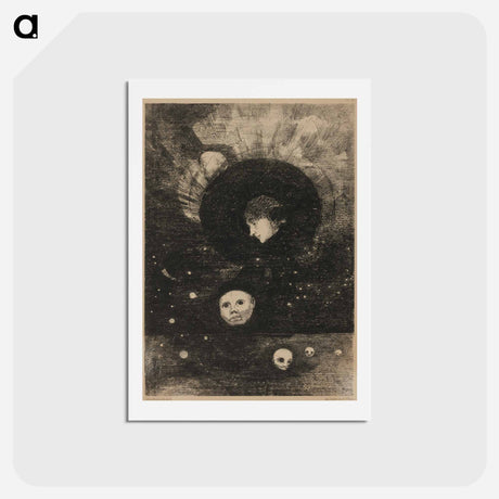 アートポストカード-Germination - オディロン ルドン Postcard.