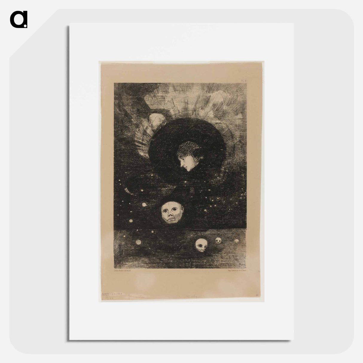 Germination - Odilon Redon Poster.