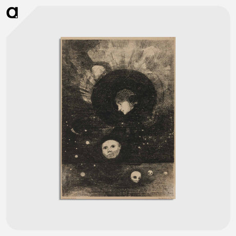 アートポストカード-Germination - オディロン ルドン Postcard.