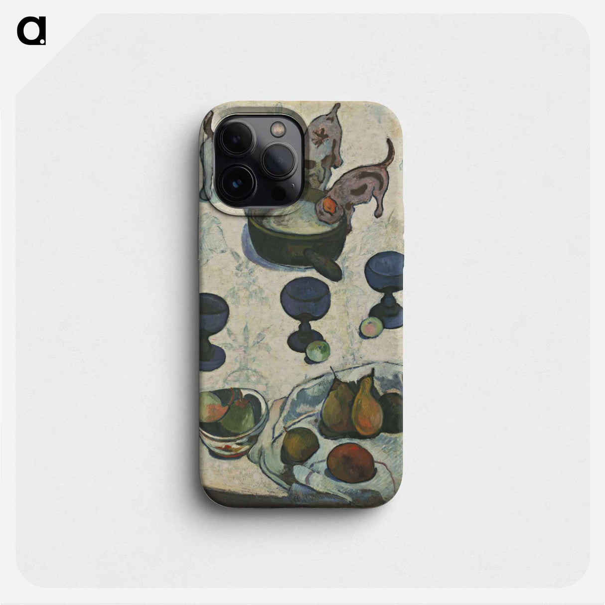 Still Life with Three Puppies - ポール ゴーギャン Phone Case.