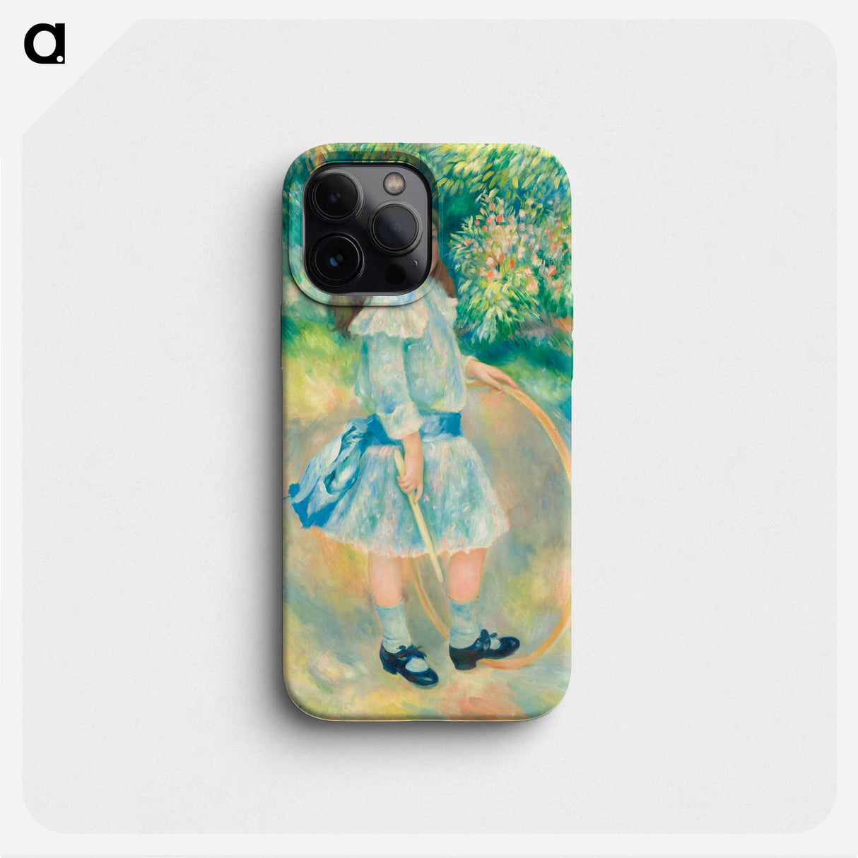 Girl with a Hoop - Pierre Auguste Renoir Phone Case.