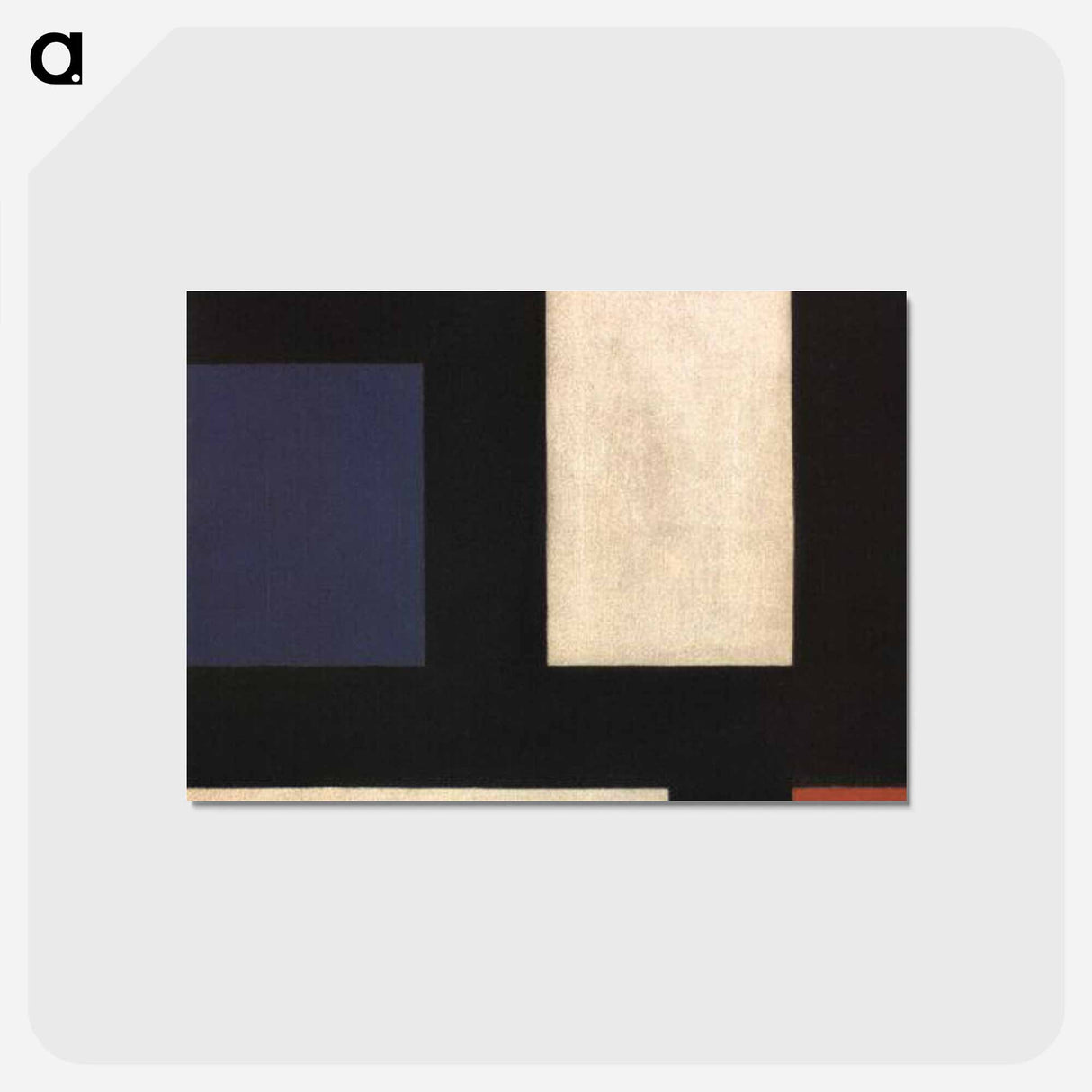 アートポストカード-Counter Composition IV - テオ ファン ドゥースブルフ Postcard.