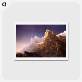 アートポストカード-Prometheus Bound - トーマス コール Postcard.