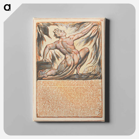 アートパネル-Jerusalem, Plate 95 - ウィリアム ブレイク Canvas.