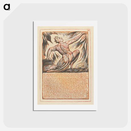 アートポストカード-Jerusalem, Plate 95 - ウィリアム ブレイク Postcard.