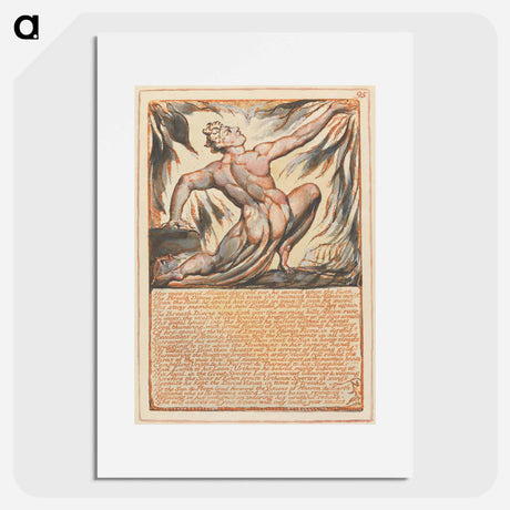 アートポスター-Jerusalem, Plate 95 - ウィリアム ブレイク Poster.