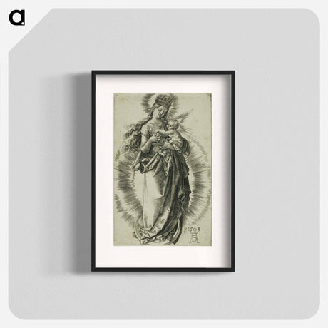 アートポスター-The Virgin on the Crescent with a Crown of Stars - アルブレヒト デューラー Poster.