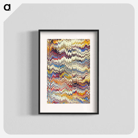 アートポスター-Glitch Pattern Background (Remixed)
 - 大英図書館 Poster.