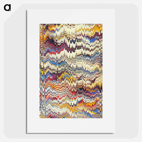 アートポスター-Glitch Pattern Background (Remixed)
 - 大英図書館 Poster.