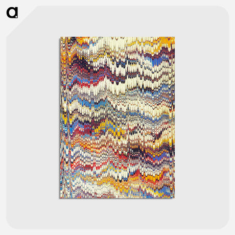 アートポストカード-Glitch Pattern Background (Remixed)
 - 大英図書館 Postcard.