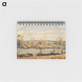 アートメモ帳-View on the cotton mill of Oiseel near Rouen - カミーユ ピサロ Memo.