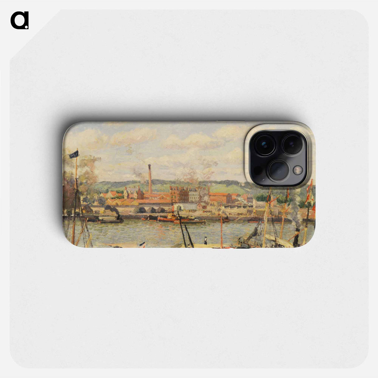 View on the cotton mill of Oiseel near Rouen - カミーユ ピサロ Phone Case.