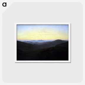 アートポストカード-The Riesengebirge - カスパー ダーヴィト フリードリヒ Postcard.