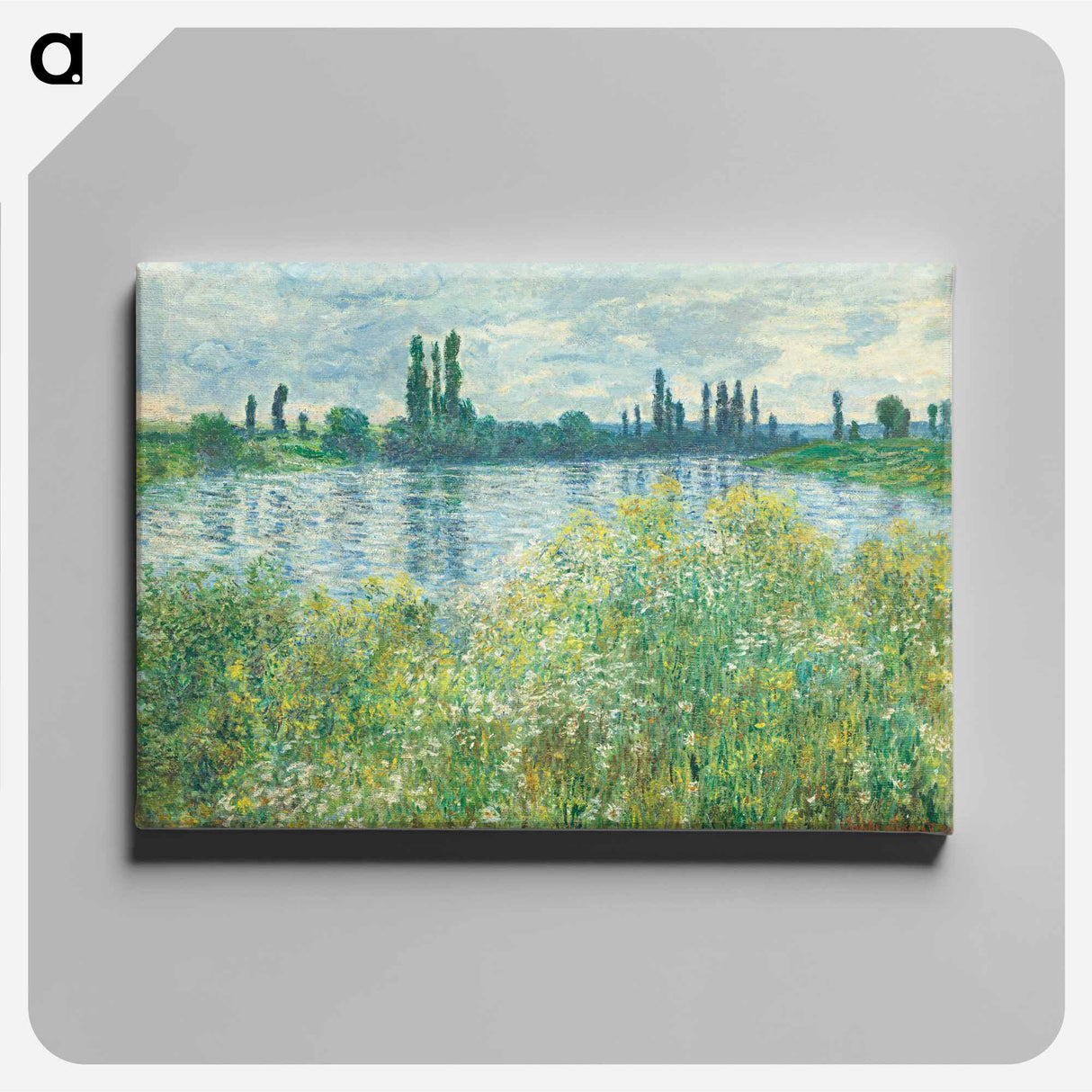 Banks of the Seine, Vétheuil - クロード モネ Canvas.