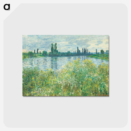 アートポストカード-Banks of the Seine, Vétheuil - クロード モネ Postcard.