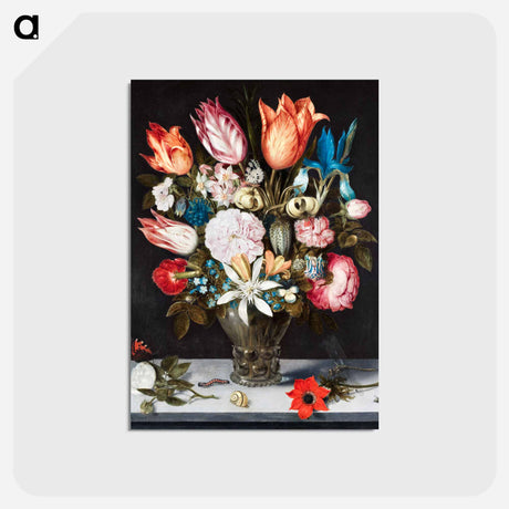 アートポストカード-Flowers in a Glass
 - クリーブランド美術館 Postcard.