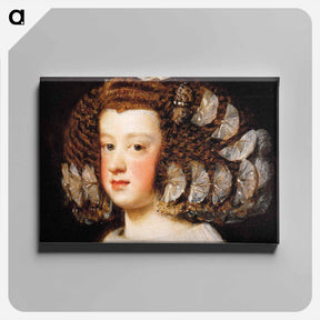アートパネル-The Infanta Maria Theresa, daughter of Philip IV of Spain - ディエゴ ベラスケス Canvas.
