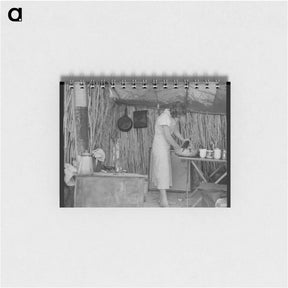 アートメモ帳-Drought refugee living in a ditch bank camp - ドロテア ラング Memo.