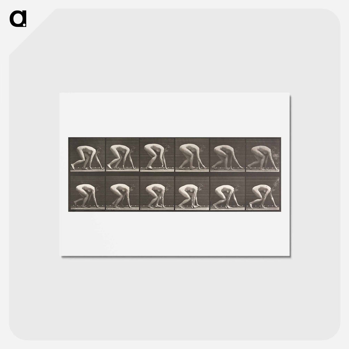 アートポストカード-Walking on Hands and Feet
 - エドワード マイブリッジ Postcard.
