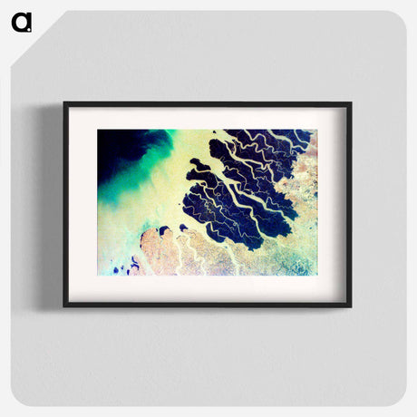 アートポスター-Ganges Delta
 - 上空からの地球 Poster.