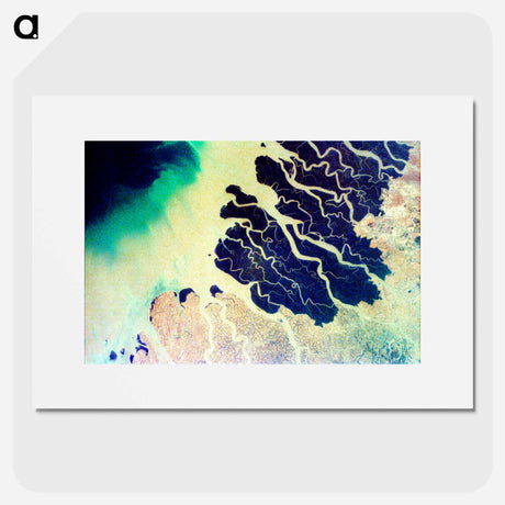 アートポスター-Ganges Delta
 - 上空からの地球 Poster.