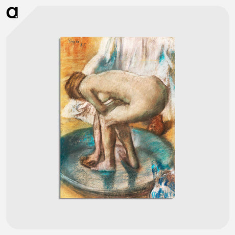 アートポストカード-Nude lady - エドガー ドガ Postcard.