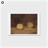 アートポストカード-Still Life with Two Apples - エドゥアール マネ Postcard.