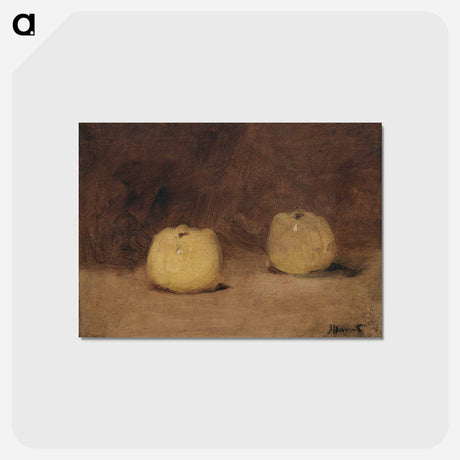 アートポストカード-Still Life with Two Apples - エドゥアール マネ Postcard.