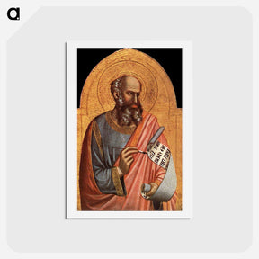 アートポストカード-St John the Evangelist - ジョット ディ ボンドーネ Postcard.