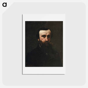 アートポストカード-Portrait of Monsieur Nicolle - ギュスターヴ クールベ Postcard.