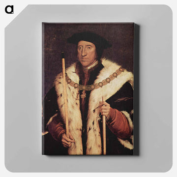 Portrait of Thomas Howard - ハンス ホルバイン Canvas.