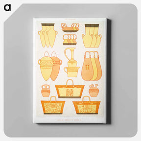 アートパネル-Vases from the Tomb of Ramses III
 - エジプト美術史 Canvas.