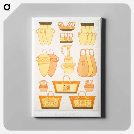 アートパネル-Vases from the Tomb of Ramses III
 - エジプト美術史 Canvas.