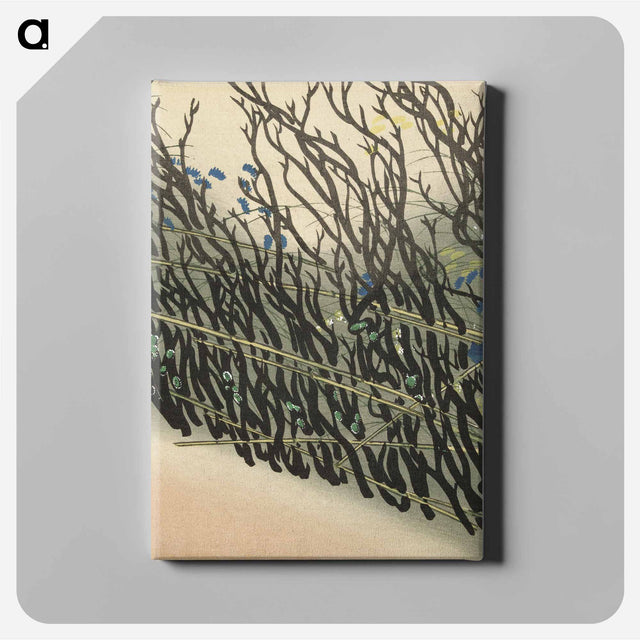 アートパネル-Hedge from Momoyogusa–Flowers of a Hundred Generations - 神坂 雪佳 Canvas.