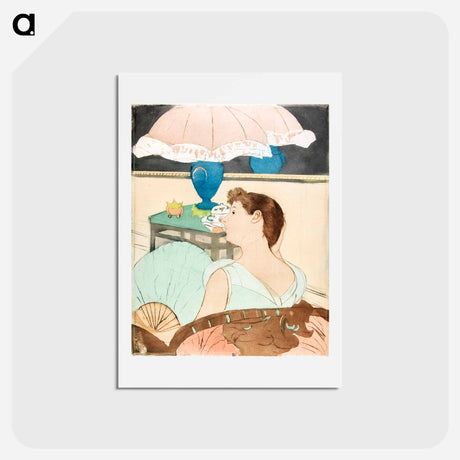 アートポストカード-The Lamp - メアリー カサット Postcard.