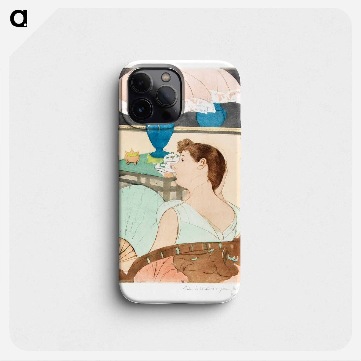 The Lamp - Mary Cassatt Phone Case.